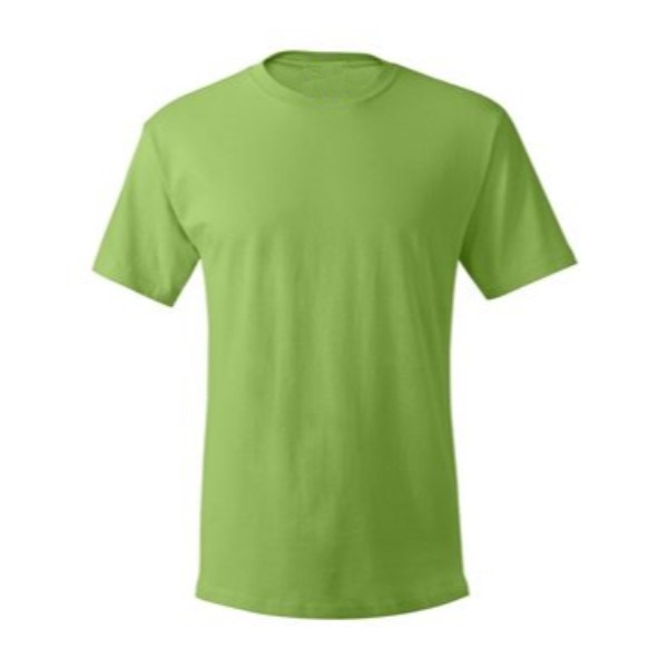 lime plain blank t shirt front